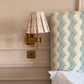 Luxury box pleat lampshade in Penny Morrison premium designer fabric