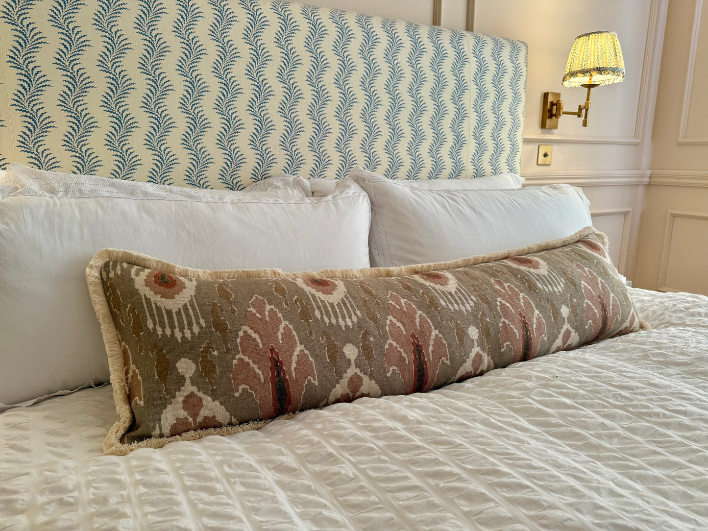 ‘Bigger Than the Baby’ Ikat Bokhara Cushion