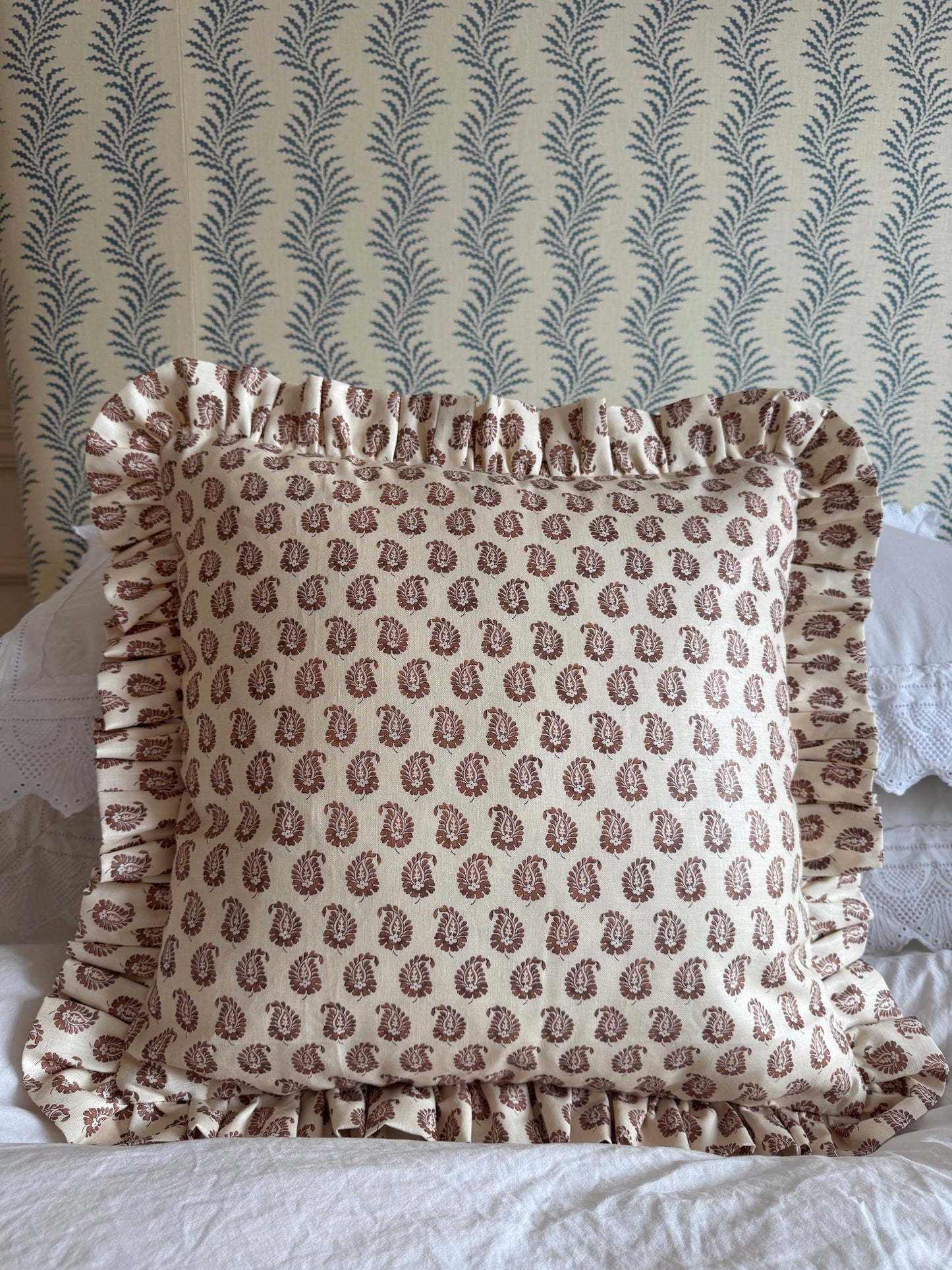 Howe Cypress Ruffled Cushion