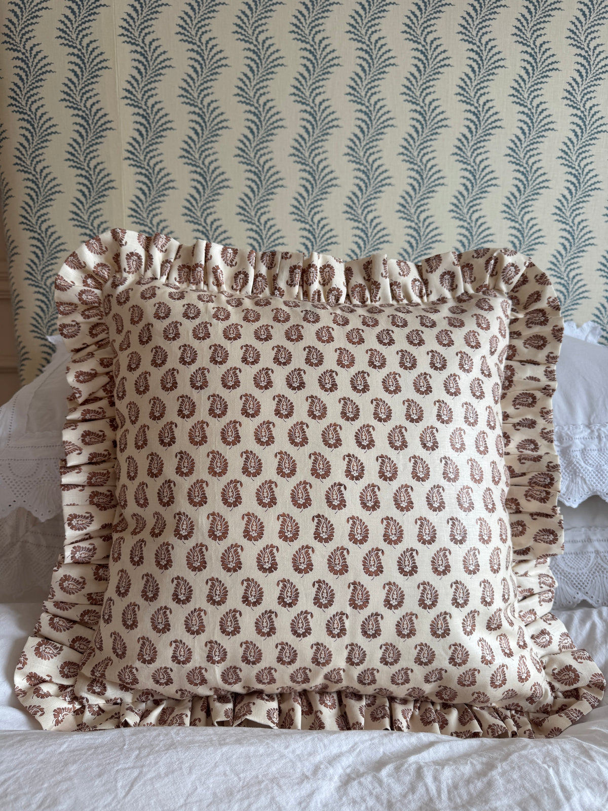Howe Cypress Ruffled Cushion