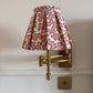 Pink Squiggle Box Pleat Lampshade