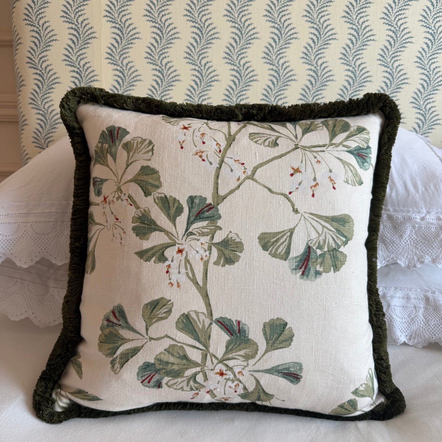Colefax & Fowler Greenacre Fringed Cushion