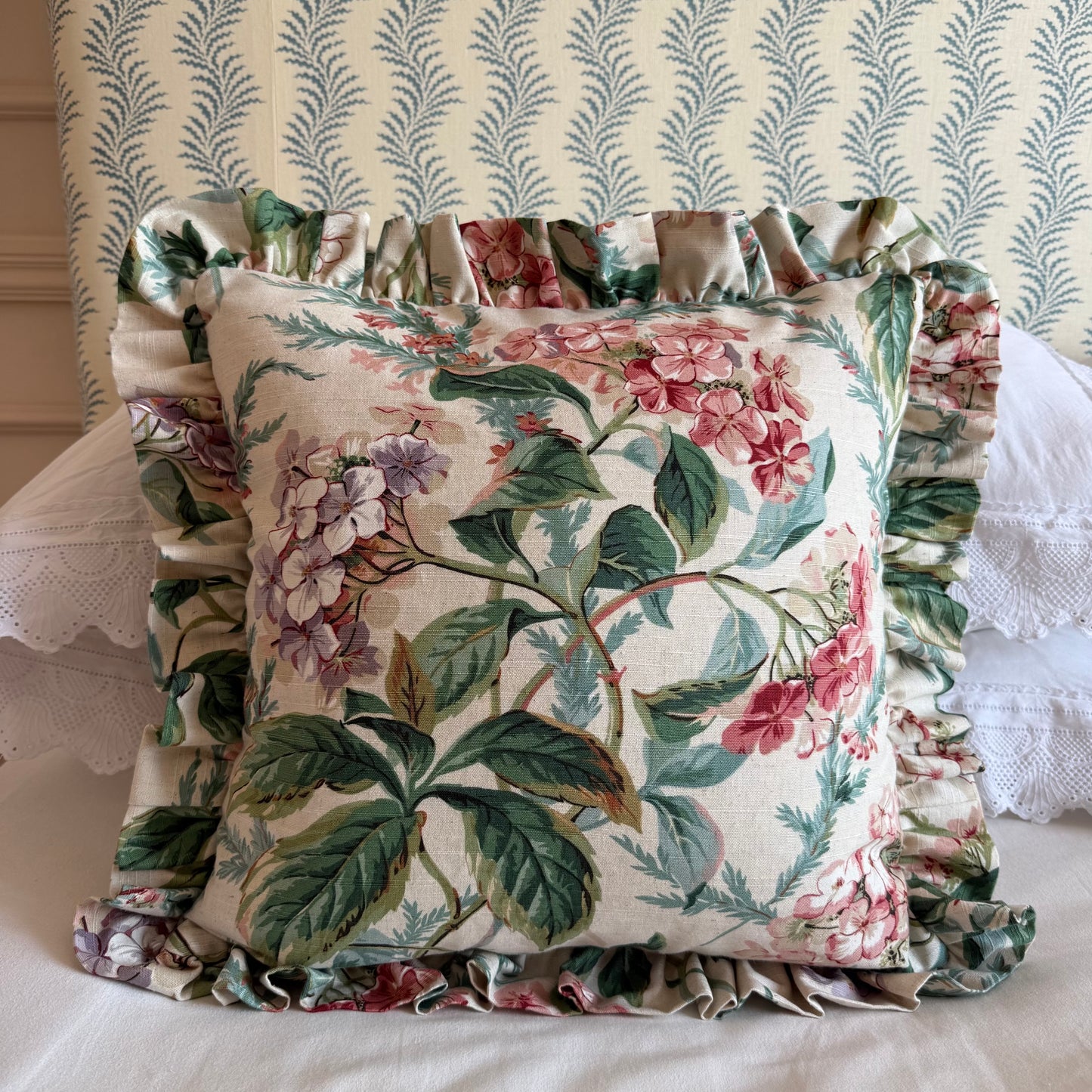 Jean Monro Heather & Hortensia Cushion