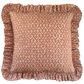 Fermoie Rabanna Pink Ruffled Cushion