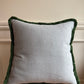 Scrolling Fern Fringed Cushion