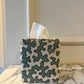 Aqua Squiggle Tissue Box