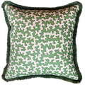 Sibyl Colefax Green Squiggle Fringed Cushion
