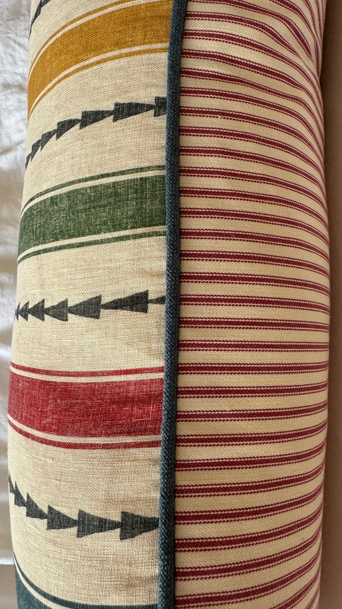 ‘Bigger Than the Baby’ Farao Stripe Cushion