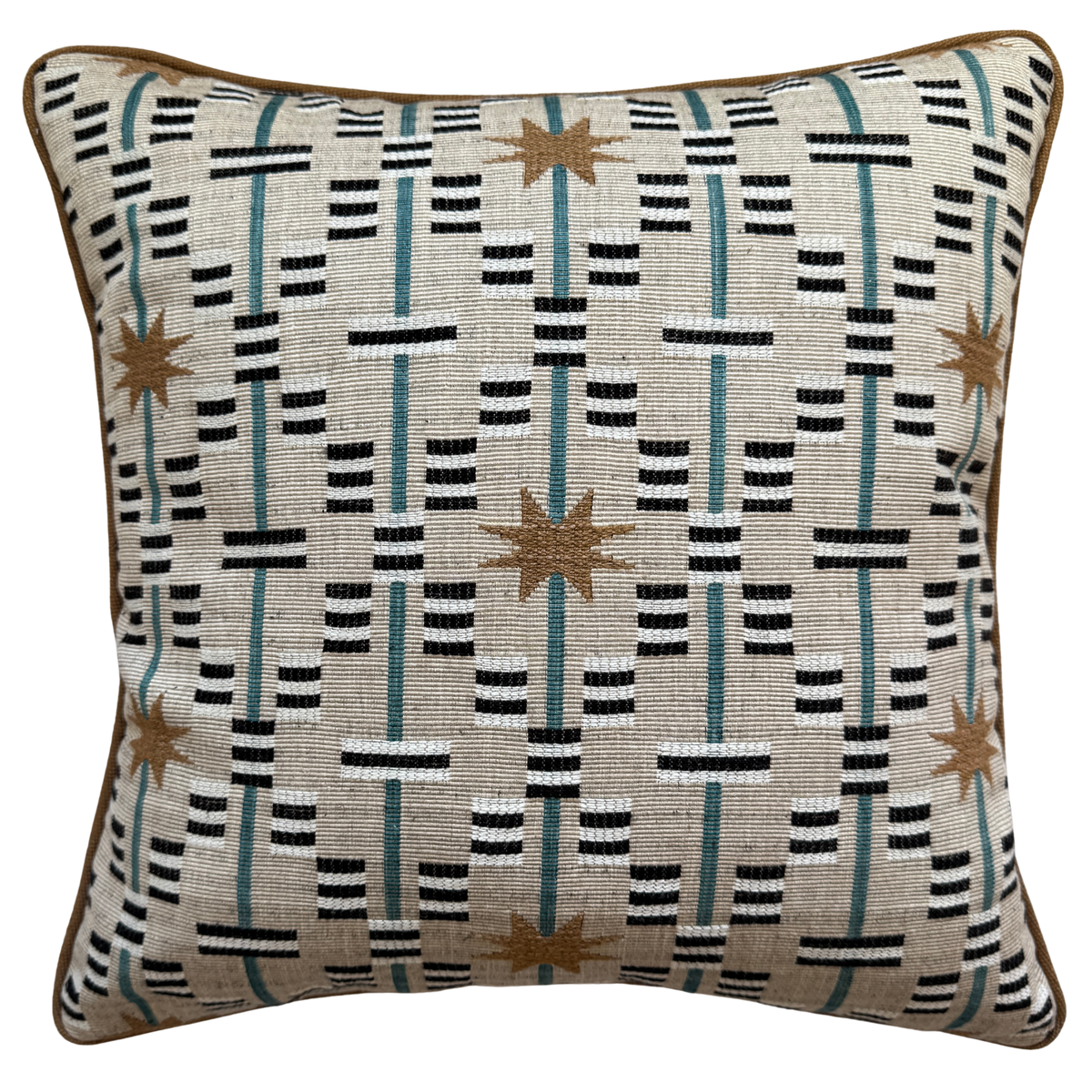 Afua Walnut Piped Cushion