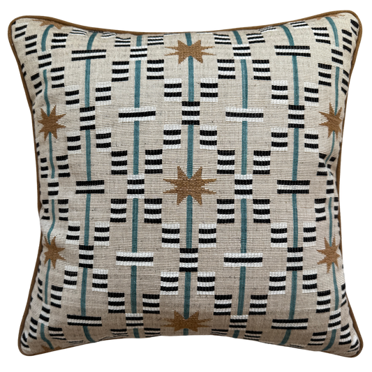 Afua Walnut Piped Cushion