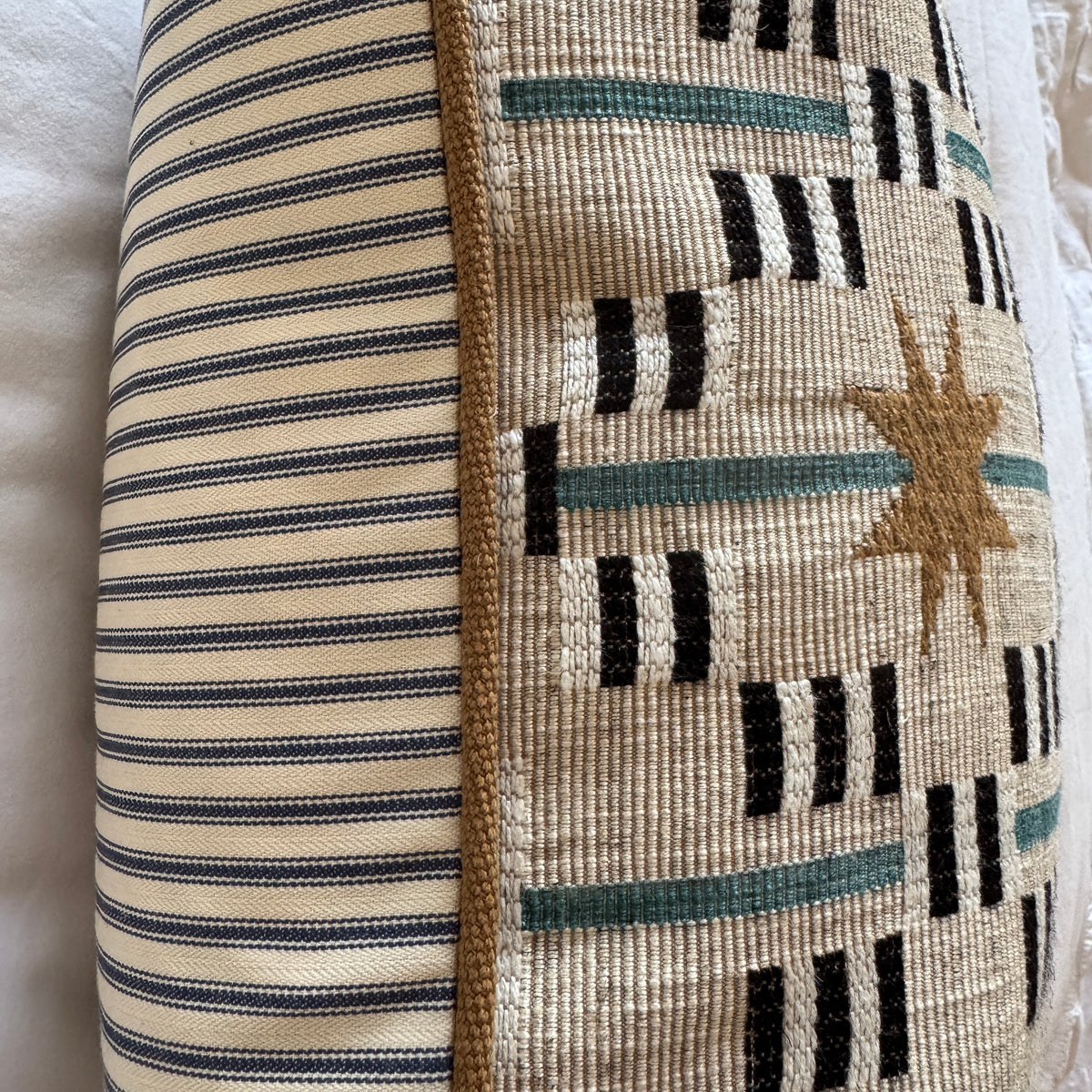 Afua Walnut Piped Cushion