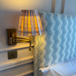 Luxury box pleat lampshade in Penny Morrison premium designer fabric