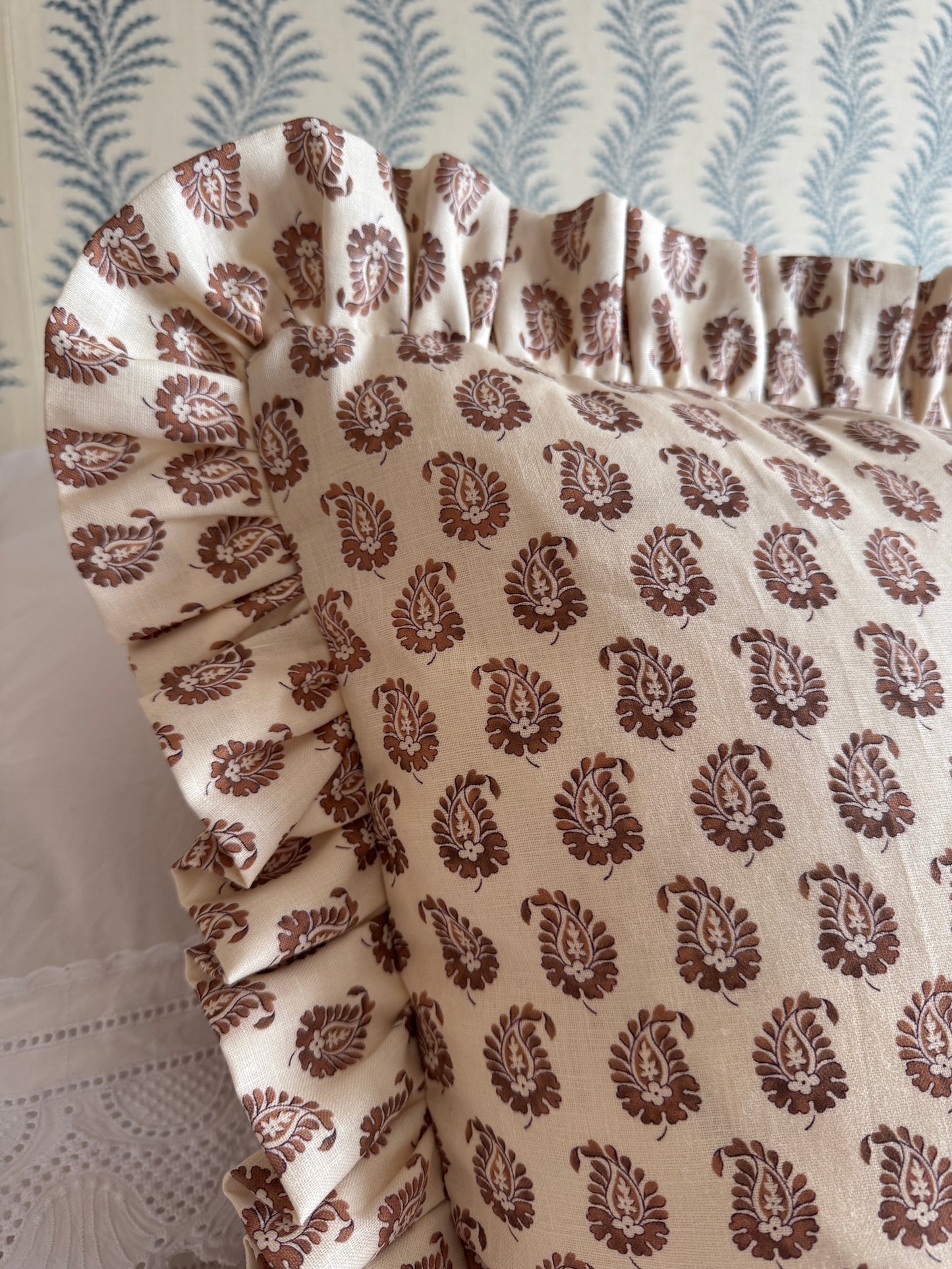 Howe Cypress Ruffled Cushion