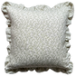 Veere Grenney Folly Sage Ruffled cushion