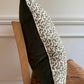 Sibyl Colefax Khaki Seaweed piped cushion