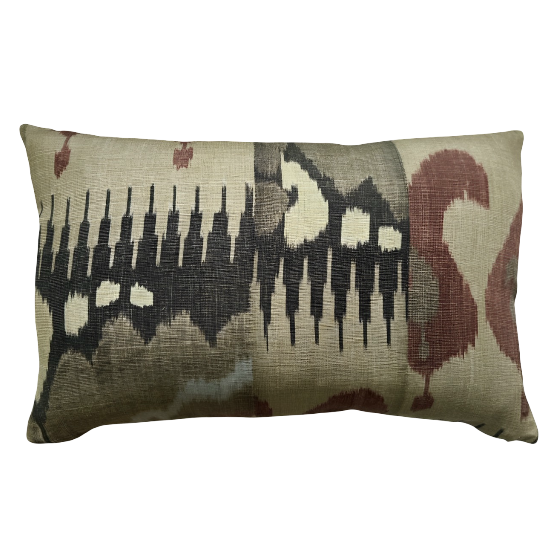 Lewis & Wood Kimono Chilli Mocha Lumber Cushion