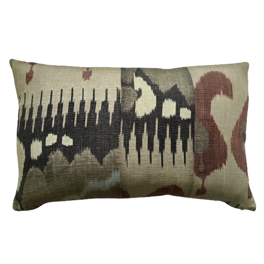 Lewis & Wood Kimono Chilli Mocha Lumber Cushion