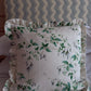 Colefax & Fowler Fuchsia Silver / Leaf Ruffled Cushion