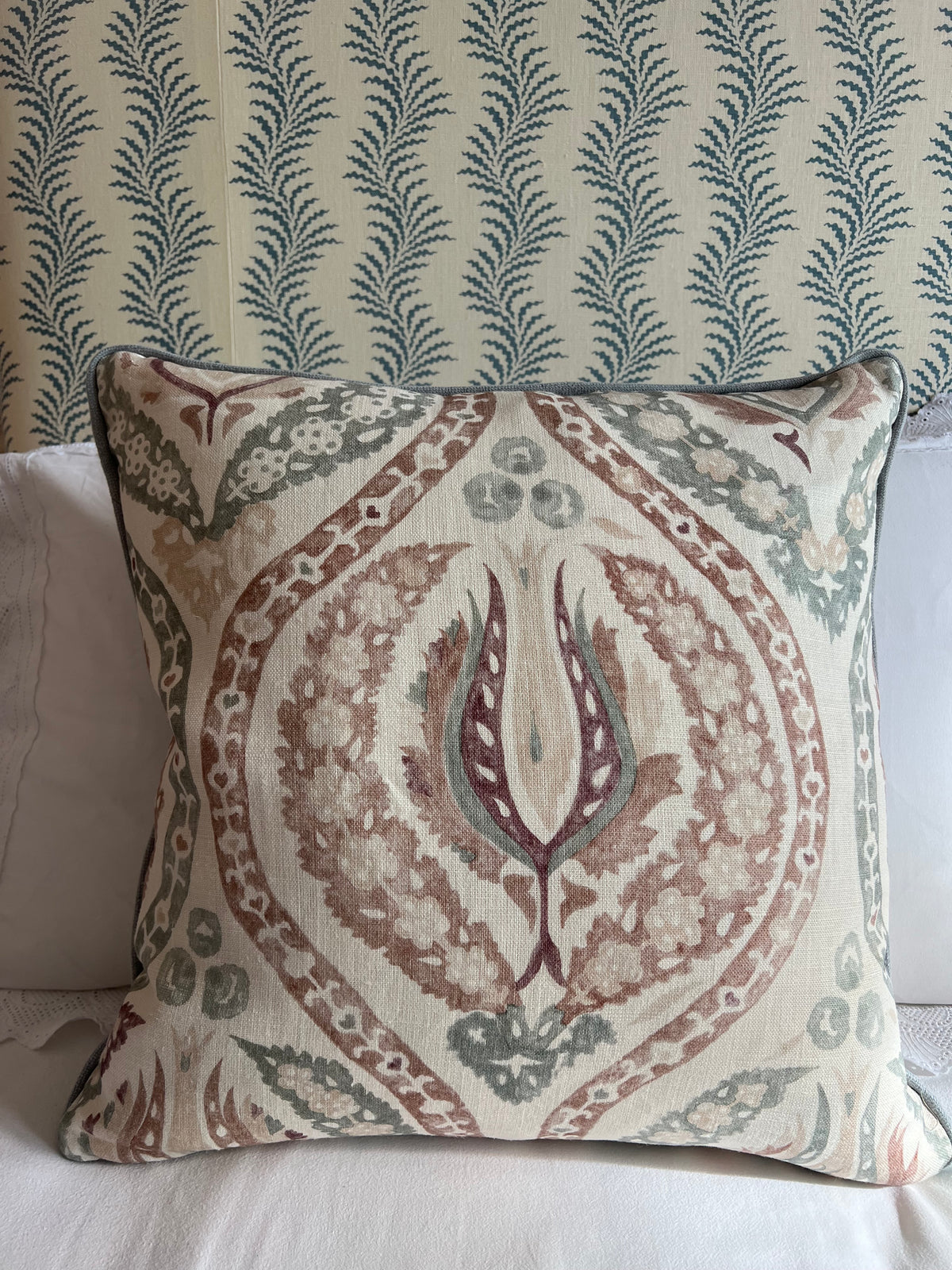 Lewis & Wood Benaki Fringed Cushion