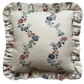Penny Morrison Vine Flowers Ruffled Cushion