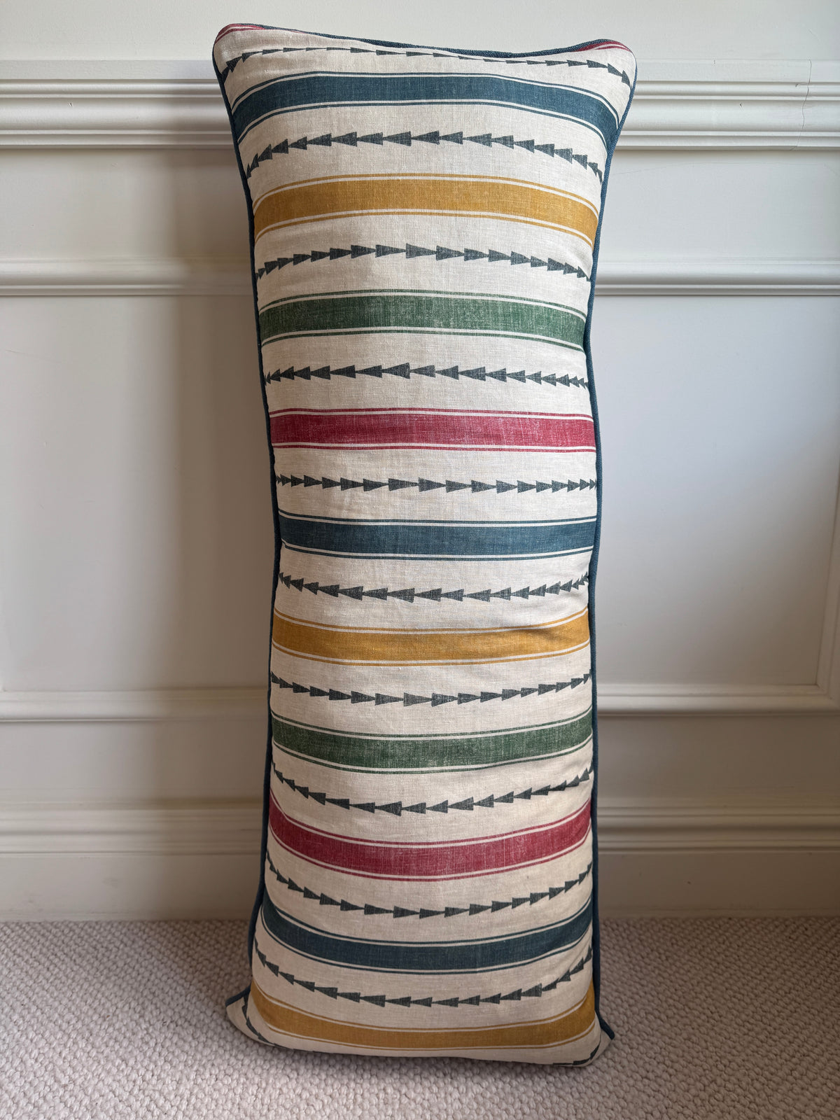 ‘Bigger Than the Baby’ Farao Stripe Cushion