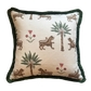 Bespoke Tiger Palm Cocoa Cushion