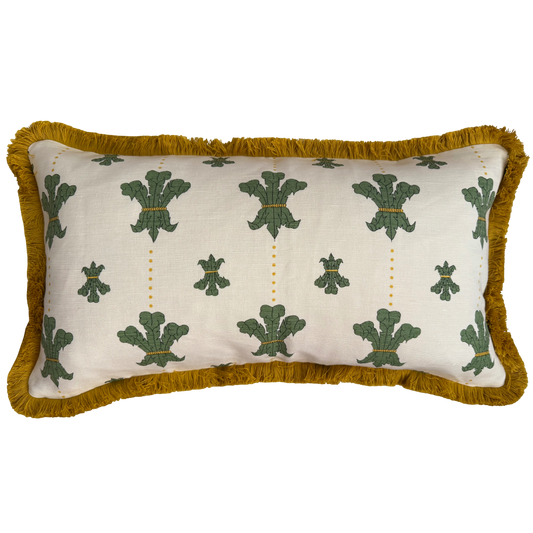 Beata Heuman Florentine Flowers Fringed Cushion