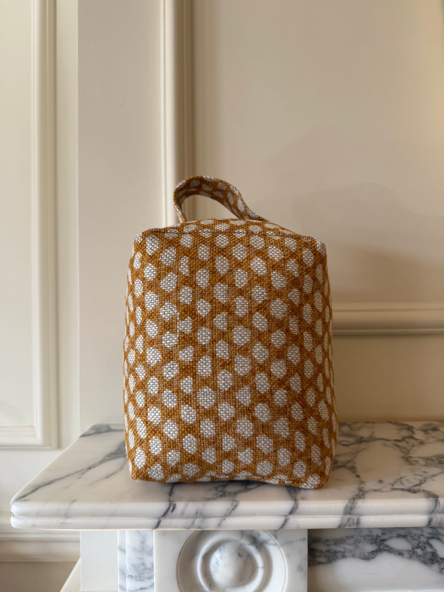 Yellow Wicker Doorstop