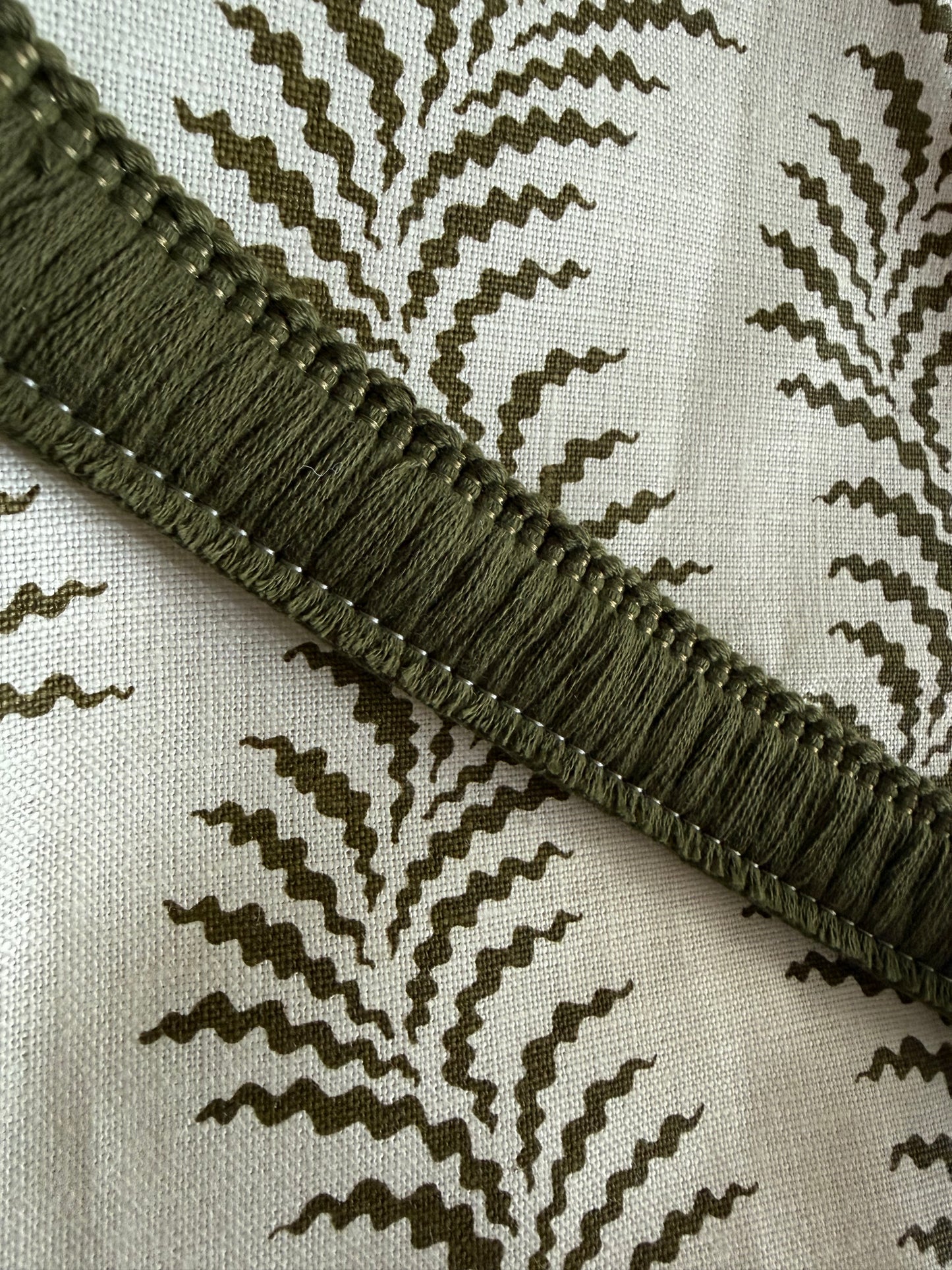 Bespoke Scrolling Fern Cushion
