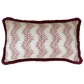 Scrolling Fern Sorolla Red Cushion