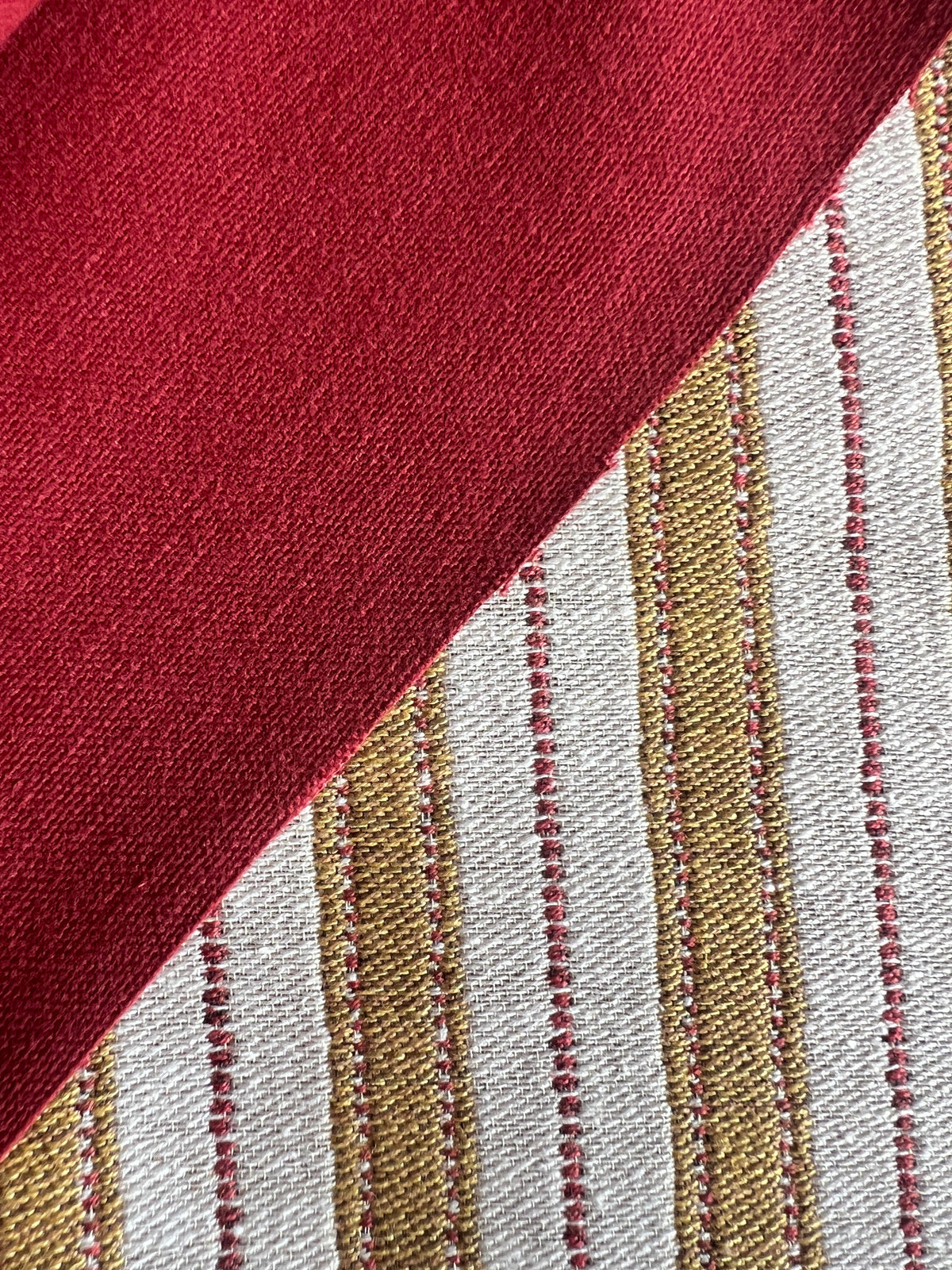 Bespoke Penny Morrison Sketched Stripe Gold Cushion