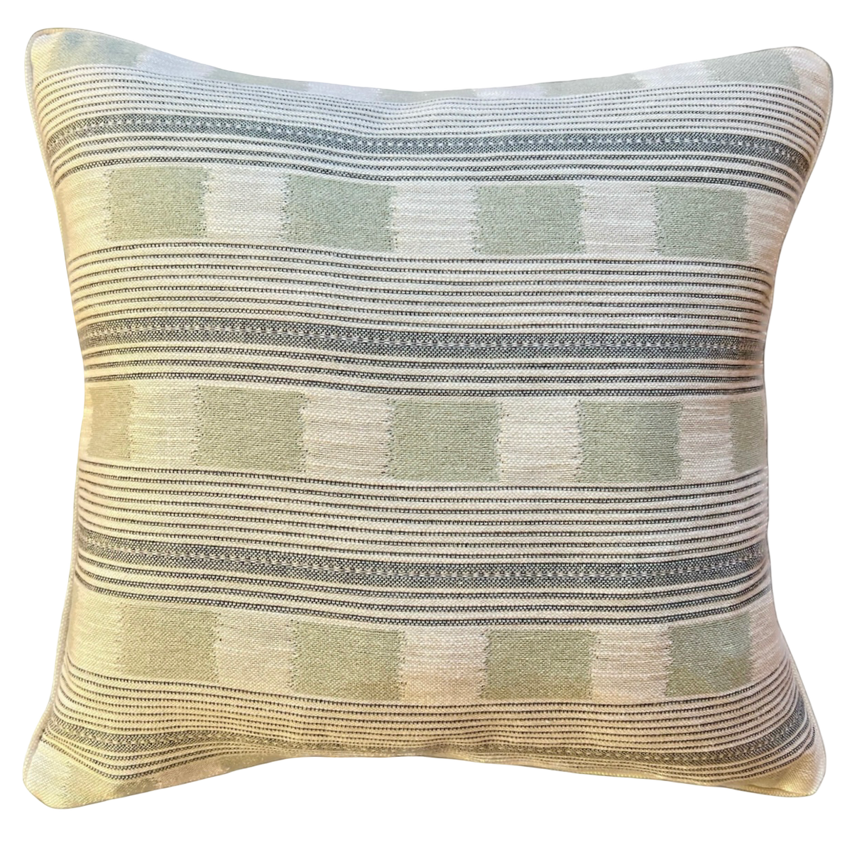 Pale Blue Lost & Found Piped Cushion