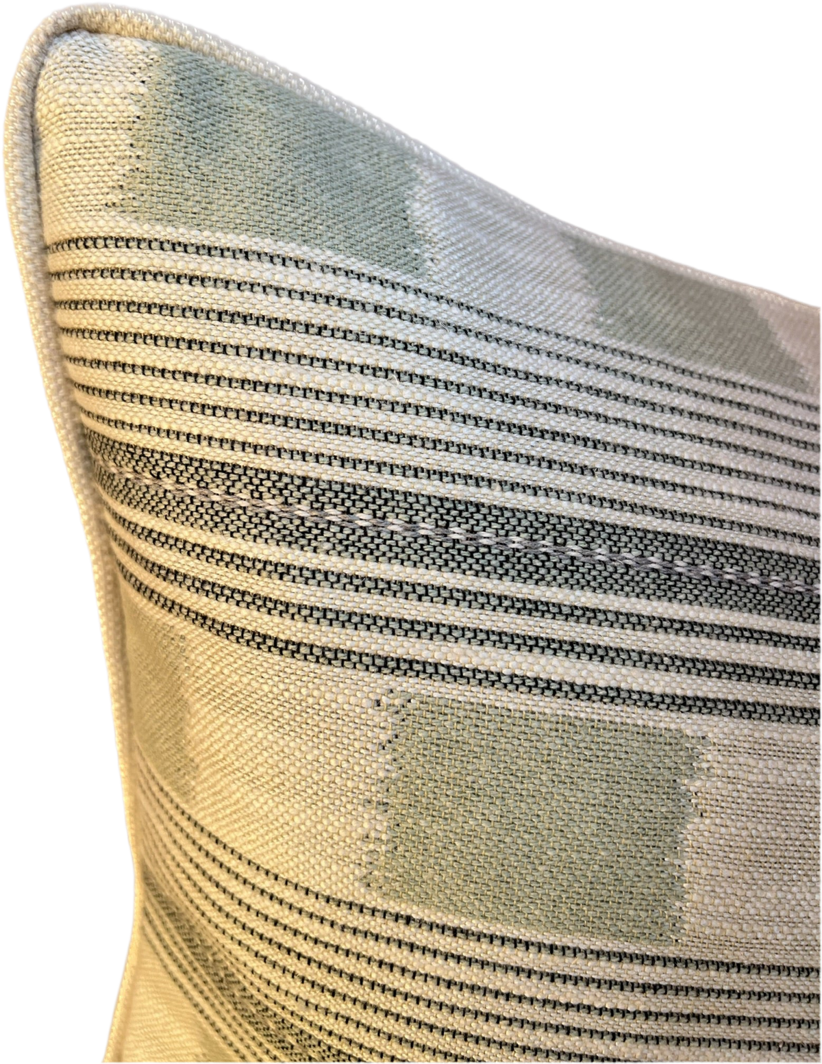 Pale Blue Lost & Found Piped Cushion