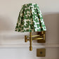 Green Squiggle Box Pleat Lampshade