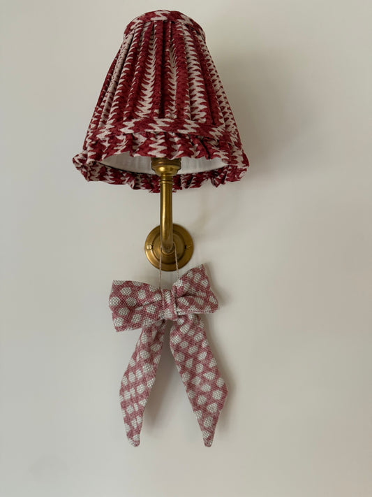 Mini Bow - Pink Wicker