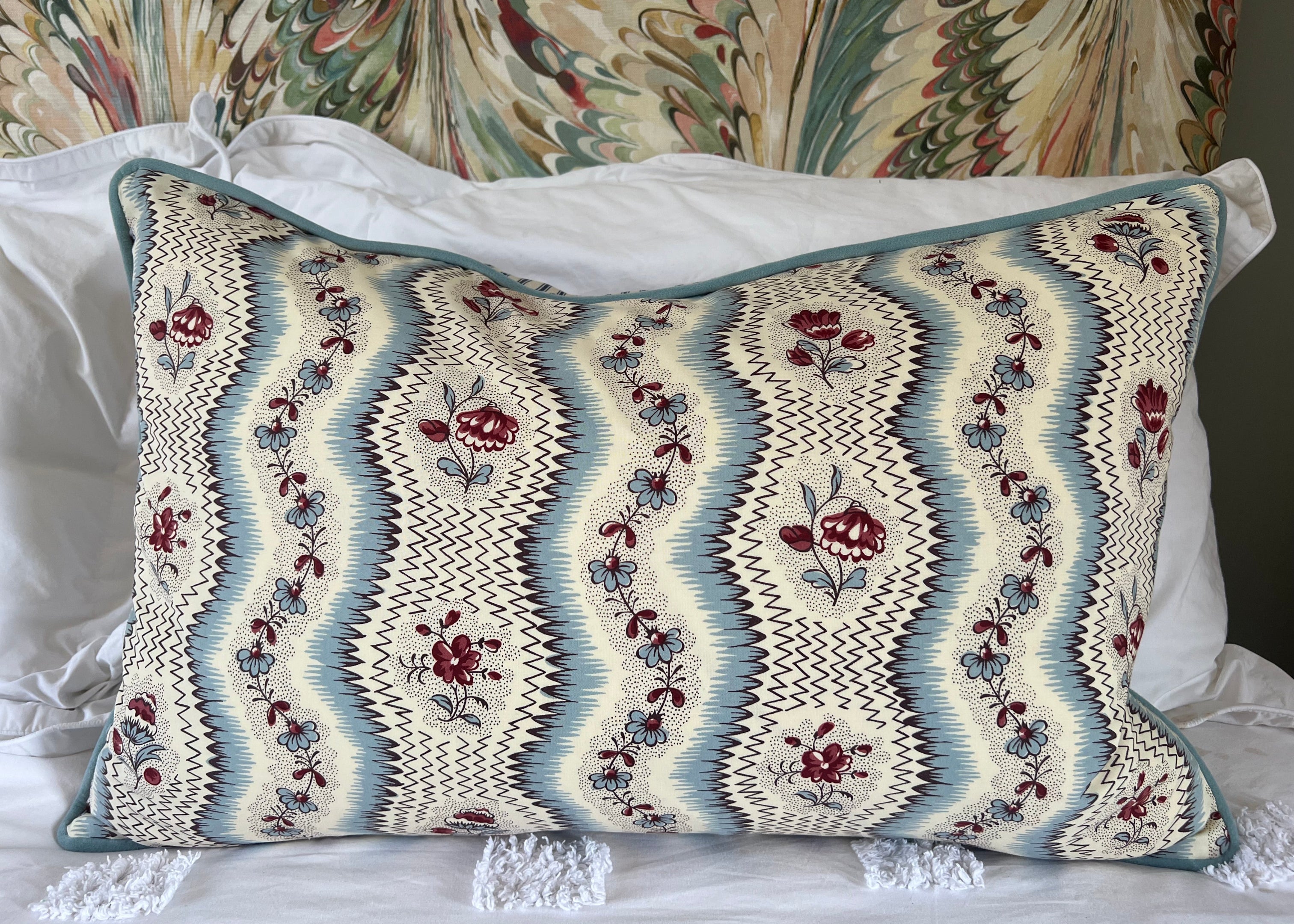 Pierre Frey Le Manach Greuze Piped Lumber Cushions