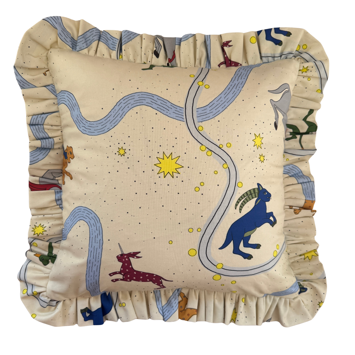 Beata Heuman Asteria’s Folly Ruffled Cushion