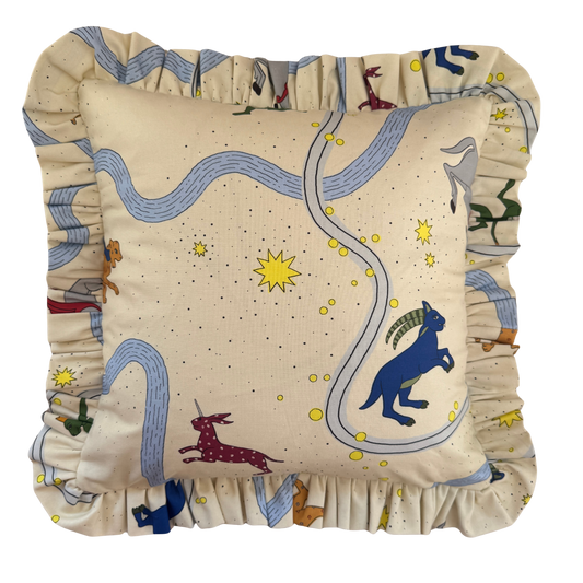 Beata Heuman Asteria’s Folly Ruffled Cushion