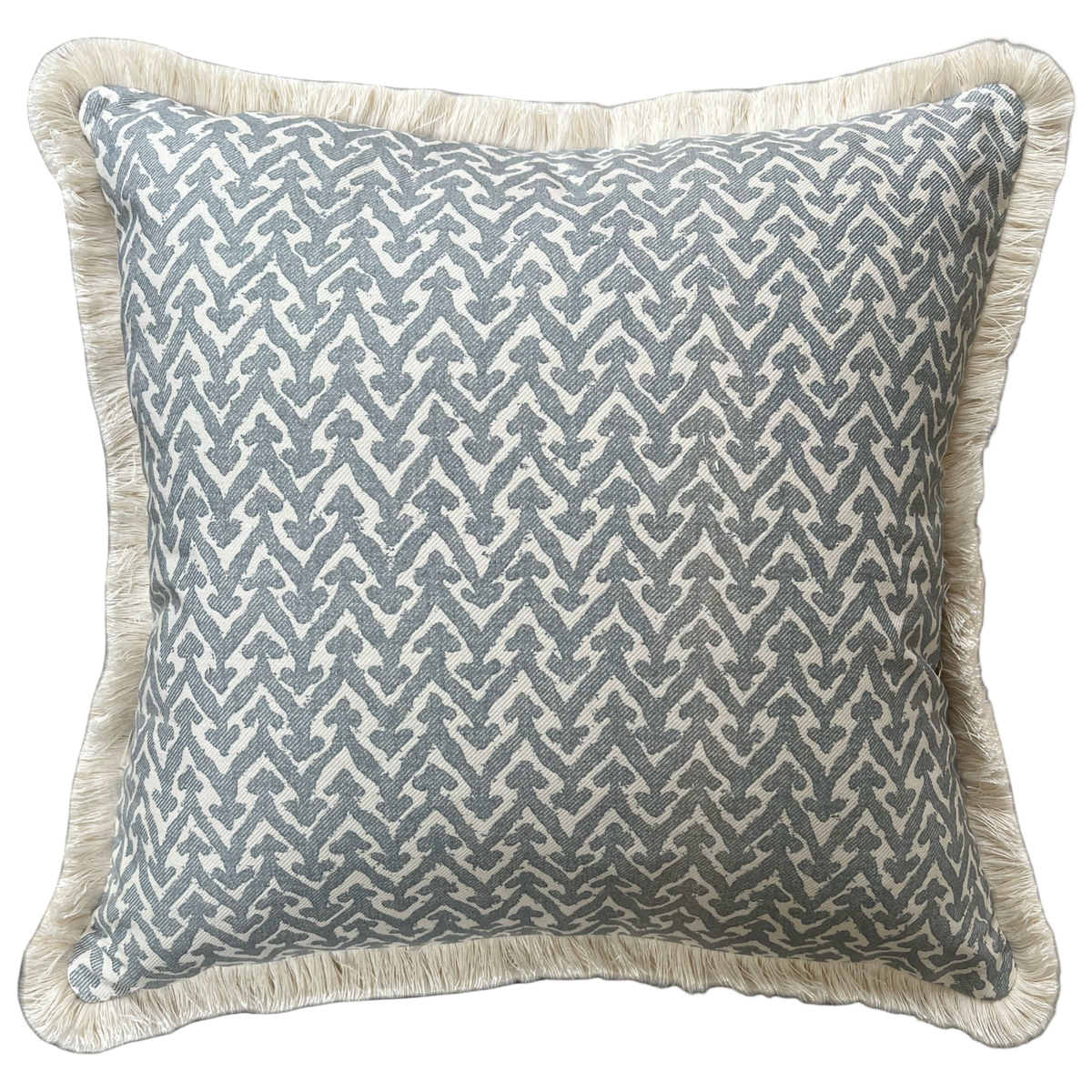 Fermoie Blue Rabanna Fringed Cushion