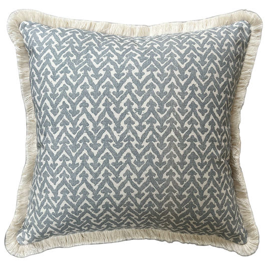 Fermoie Blue Rabanna Fringed Cushion