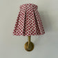 Luxury box pleat lampshade in Fermoie Marden premium designer fabric 