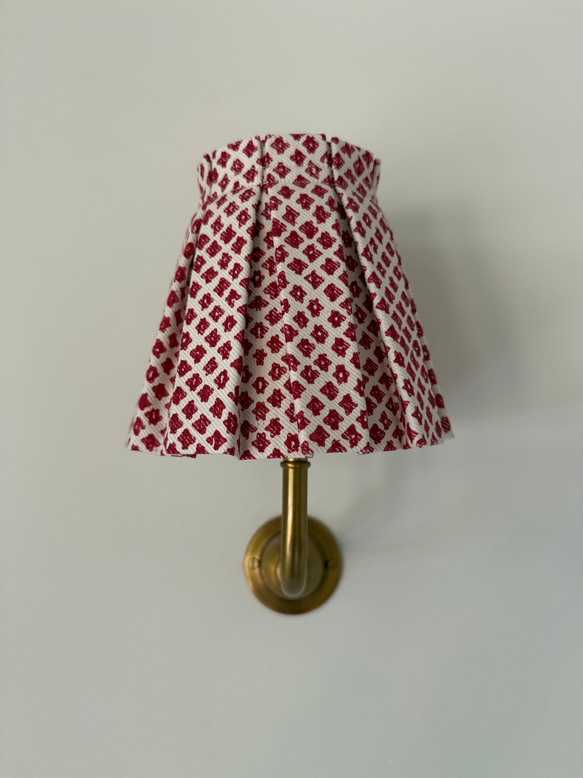 Luxury box pleat lampshade in Fermoie Marden premium designer fabric 