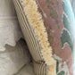 GP & J Baker Ikat Bokhara Rose Green Cushion