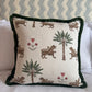 Bespoke Tiger Palm Cocoa Cushion