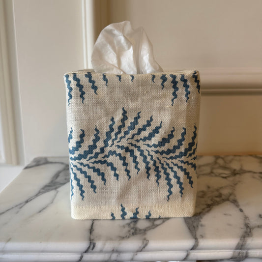Scrolling Fern Tissue Box