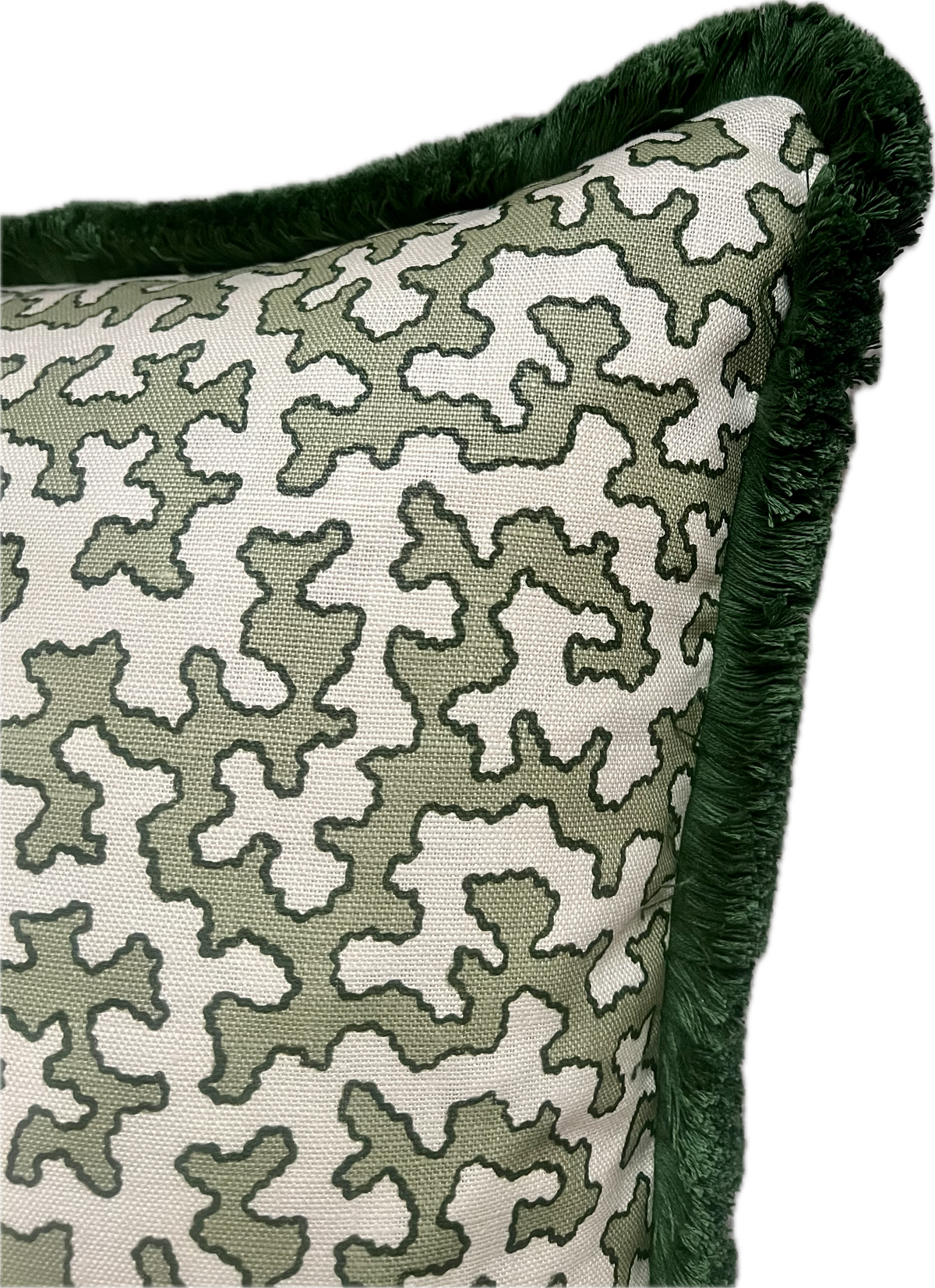 Sibyl Colefax Moss Squiggle Cushion