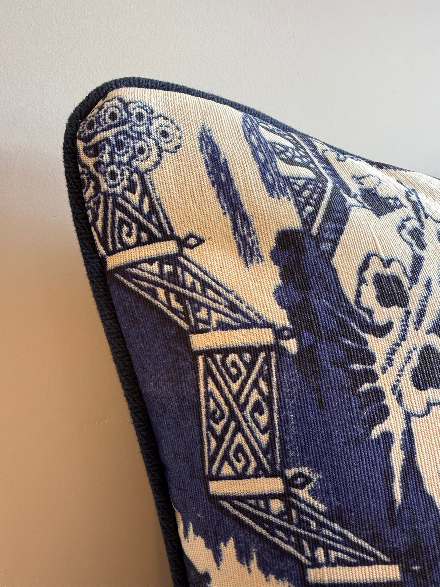 ‘Bigger Than the Baby’ Beata Heuman Willow Cushion