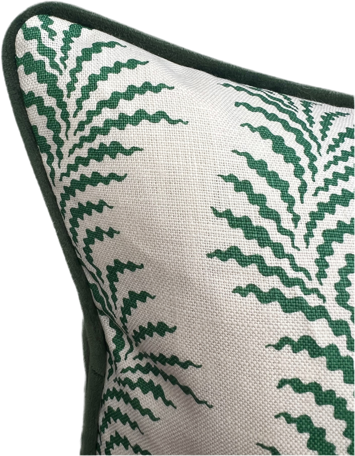 Soane Scrolling Fern Piped Cushion