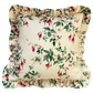 Colefax & Fowler Fuchsia Ruffled Cushion