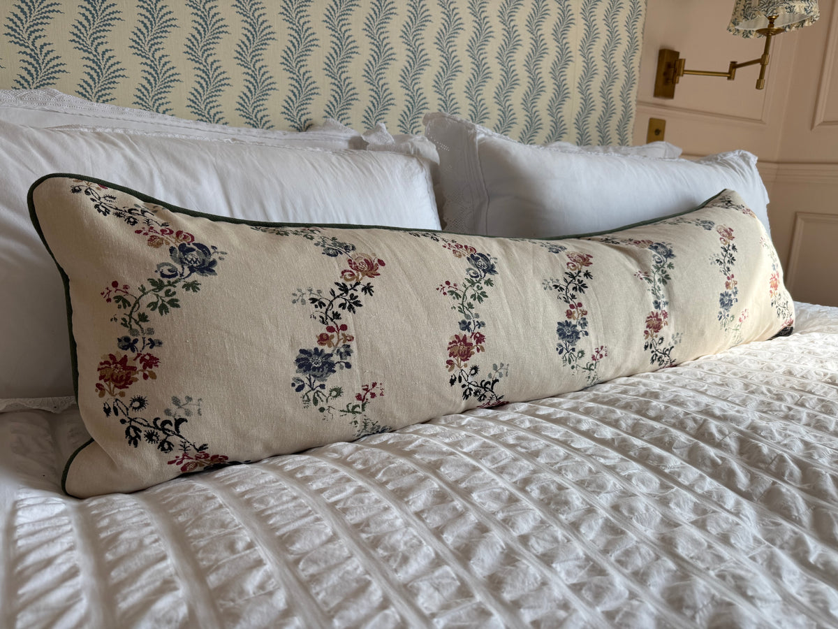‘Bigger Than the Baby’ Vine Flowers Cushion